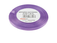 Wstążka satynowa 6mmx32m fioletowa 2 Brewis